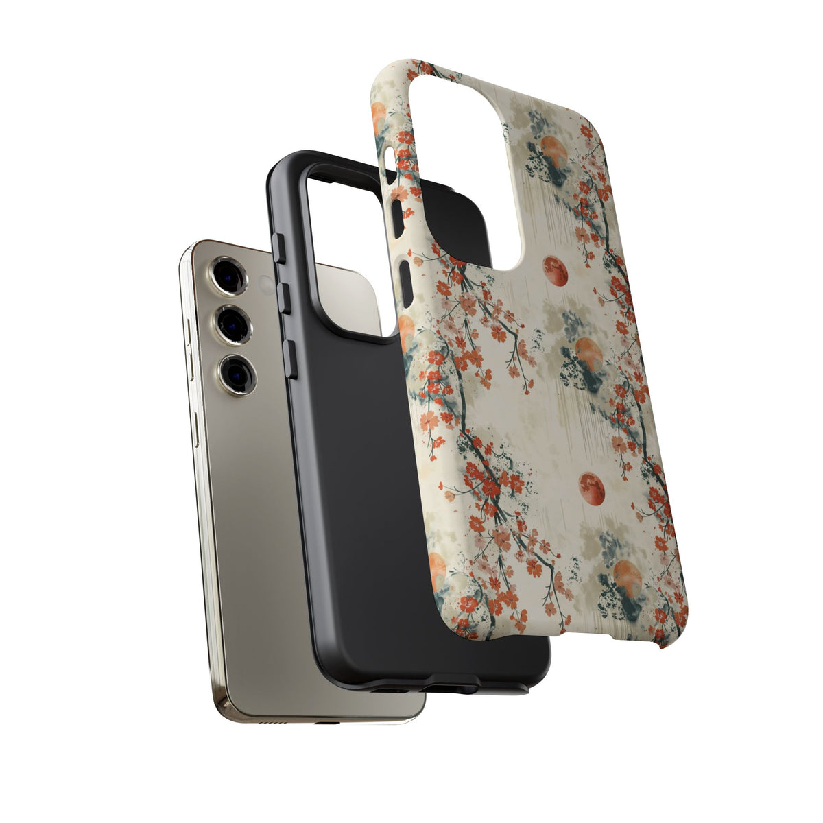 Japanese Pattern Phone Case – Elegant & Timeless Design for Your Phone 075