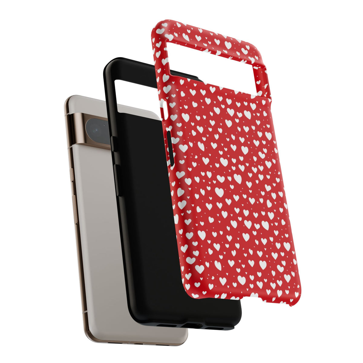 Heart Pattern Phone Case – Stylish & Loving Design for Your Device 819