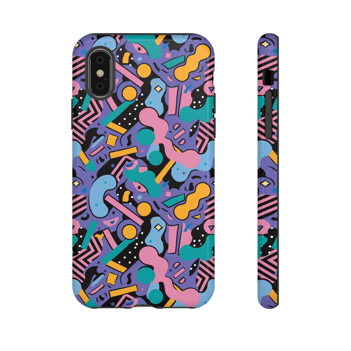 90s Themed Seamless Pattern Phone Case – Embrace Retro Style and Protection 234