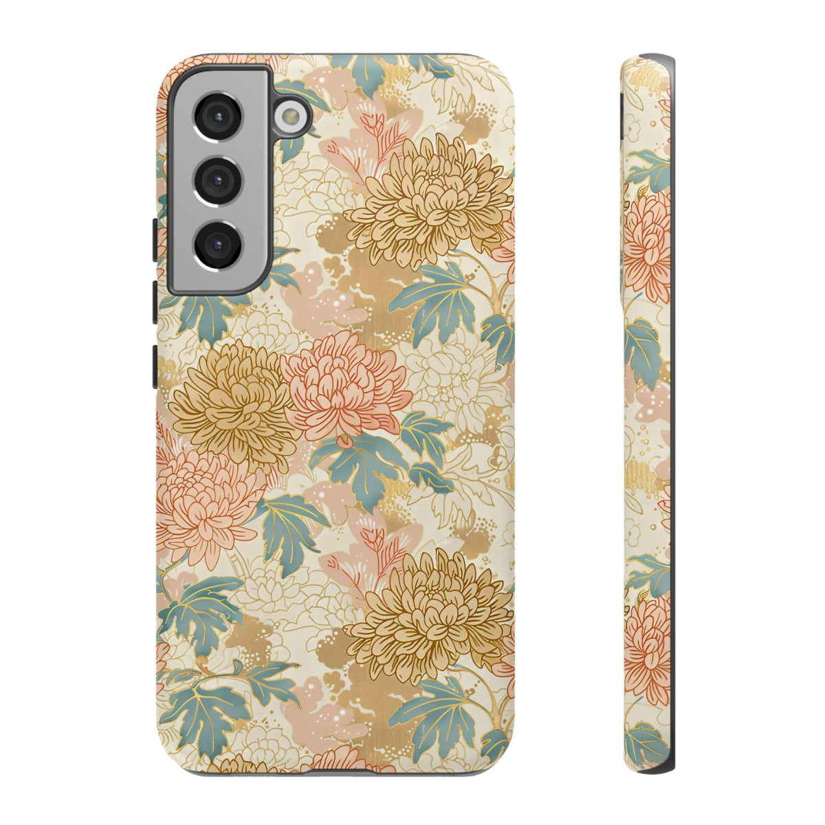 Japanese Blossom Asian Floral Design Phone Case – Elegant Floral Phone Cover