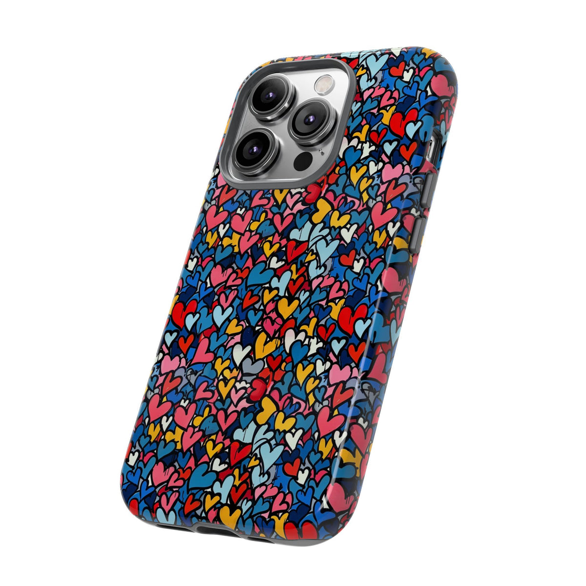 Heart Pattern Phone Case – Stylish & Loving Design for Your Device 820