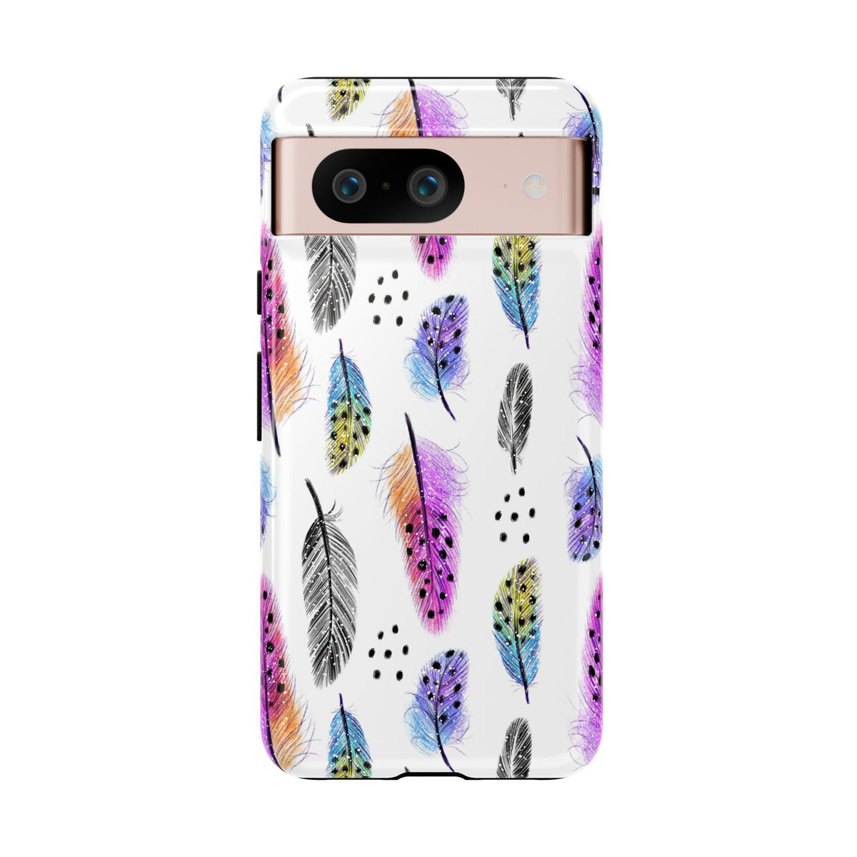 Feather Pattern Phone Case – Elegant & Durable Protection for Your Phone