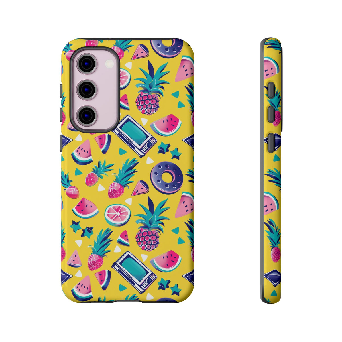 90s Themed Seamless Pattern Phone Case – Embrace Retro Style and Protection 255