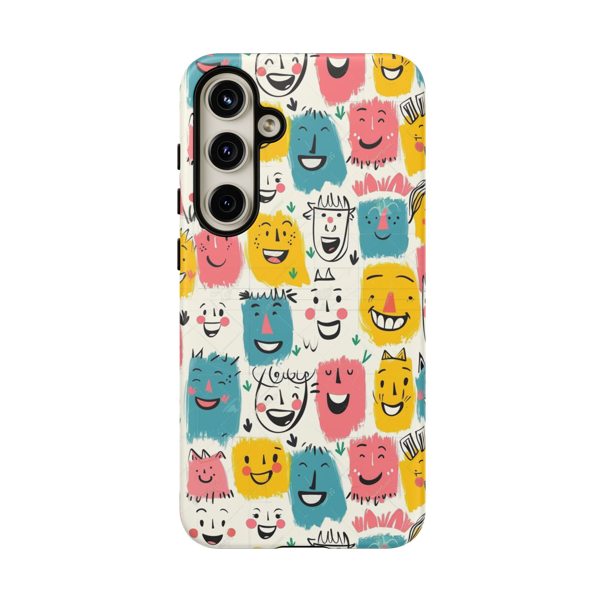 Happy Faces Phone Case – Joyful and Cheerful Design for a Bright Look