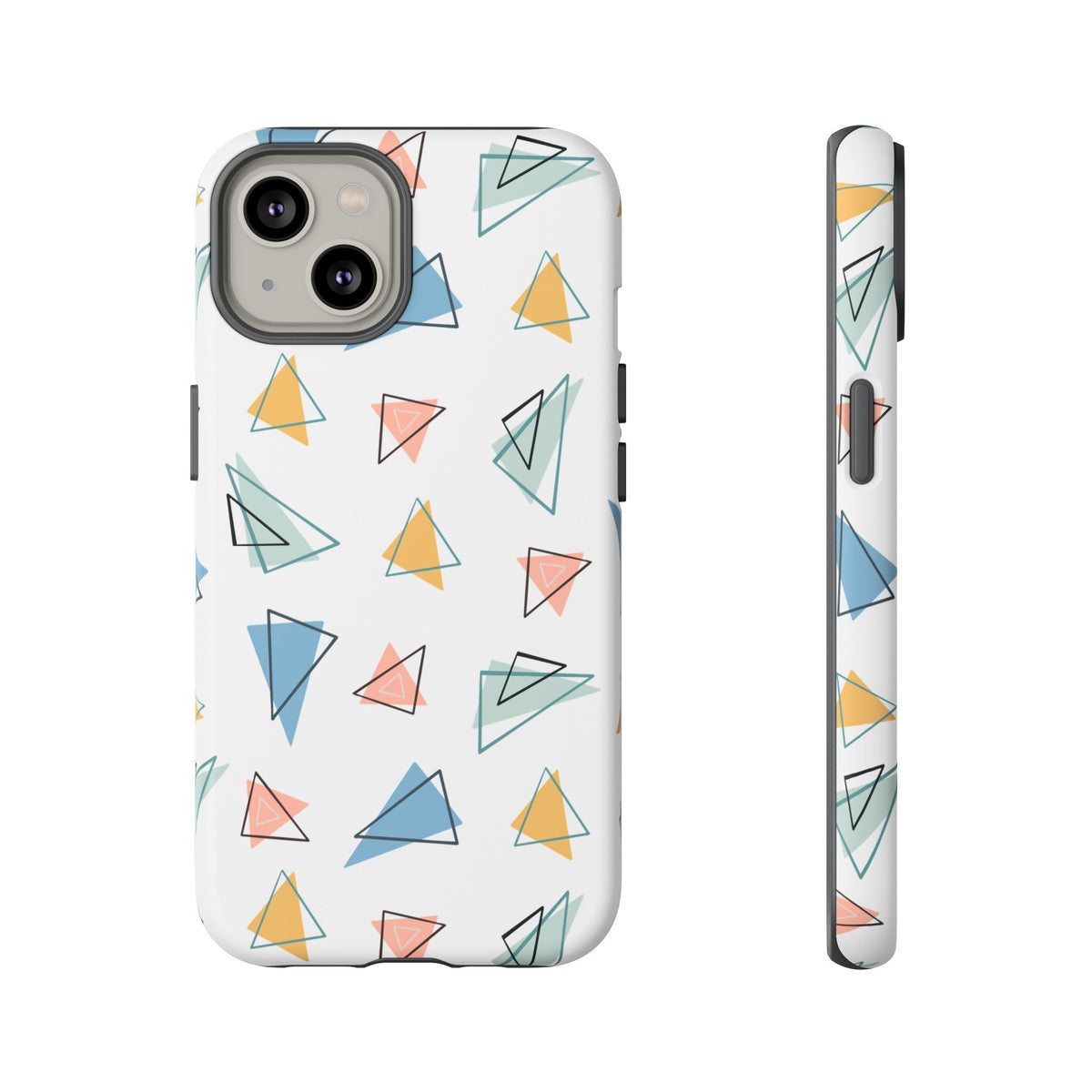 Triangle Pattern Phone Case – Modern & Durable Geometric Design