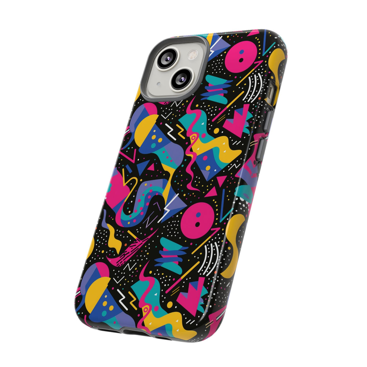 90s Themed Seamless Pattern Phone Case – Embrace Retro Style and Protection 302