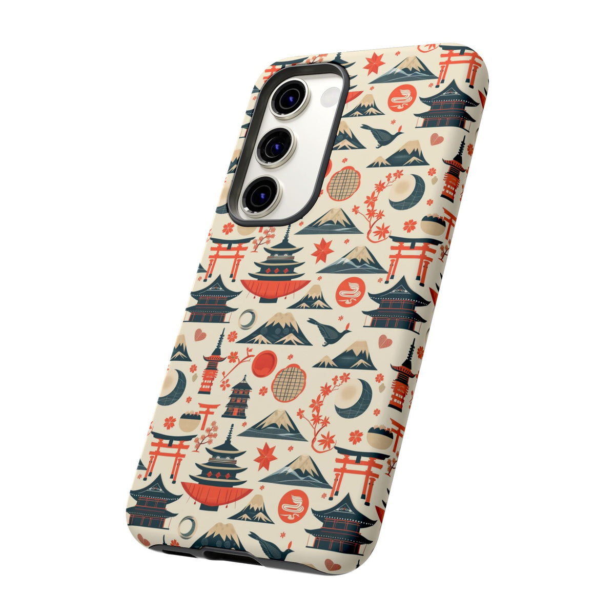 Japanese Pattern Phone Case – Elegant & Timeless Design for Your Phone 140