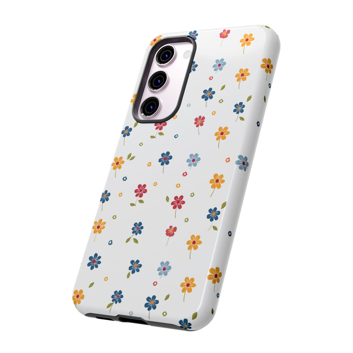 Wild Flowers Garden Stitch Phone Case – Nature-Inspired Floral Design