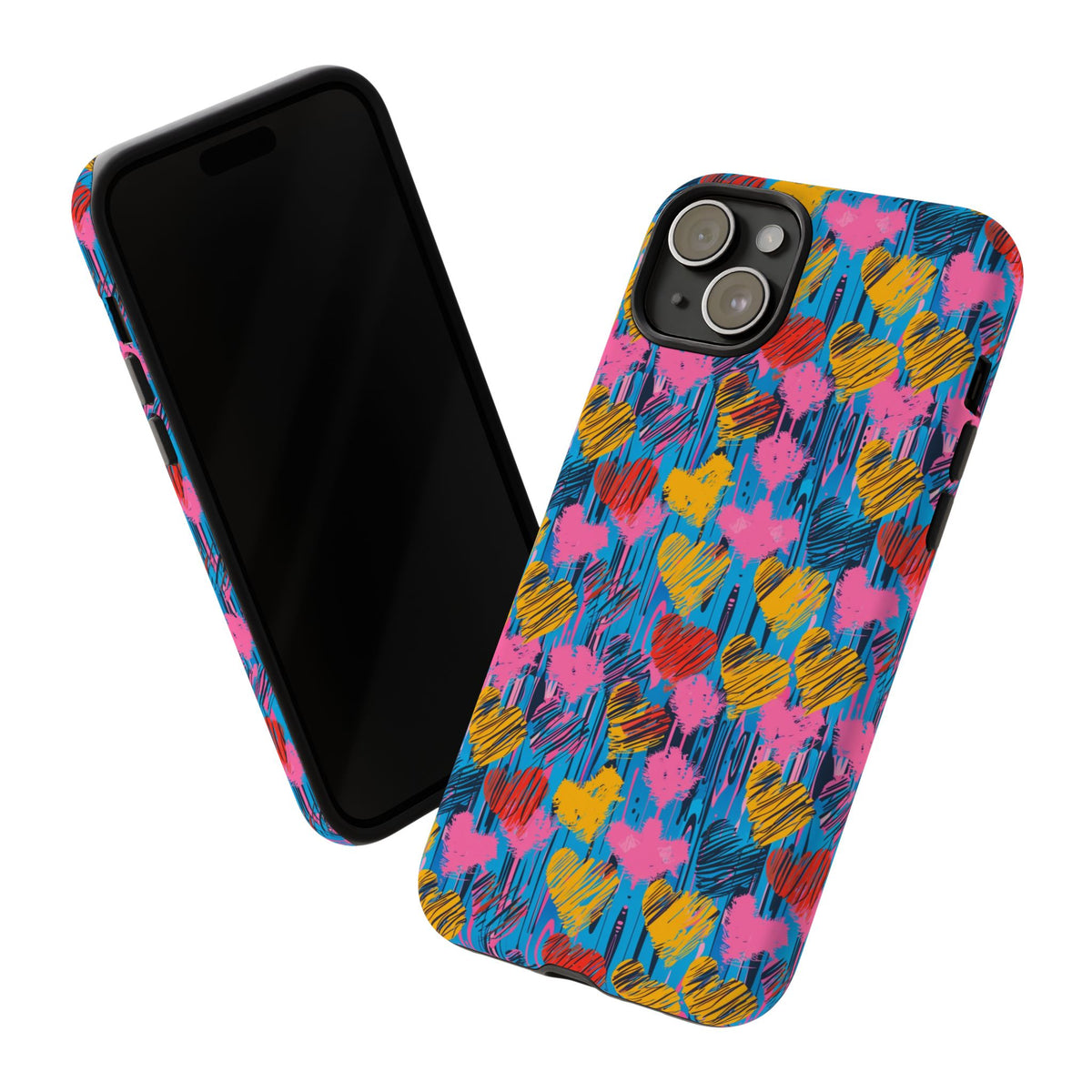 Heart Pattern Phone Case – Stylish & Loving Design for Your Device 262