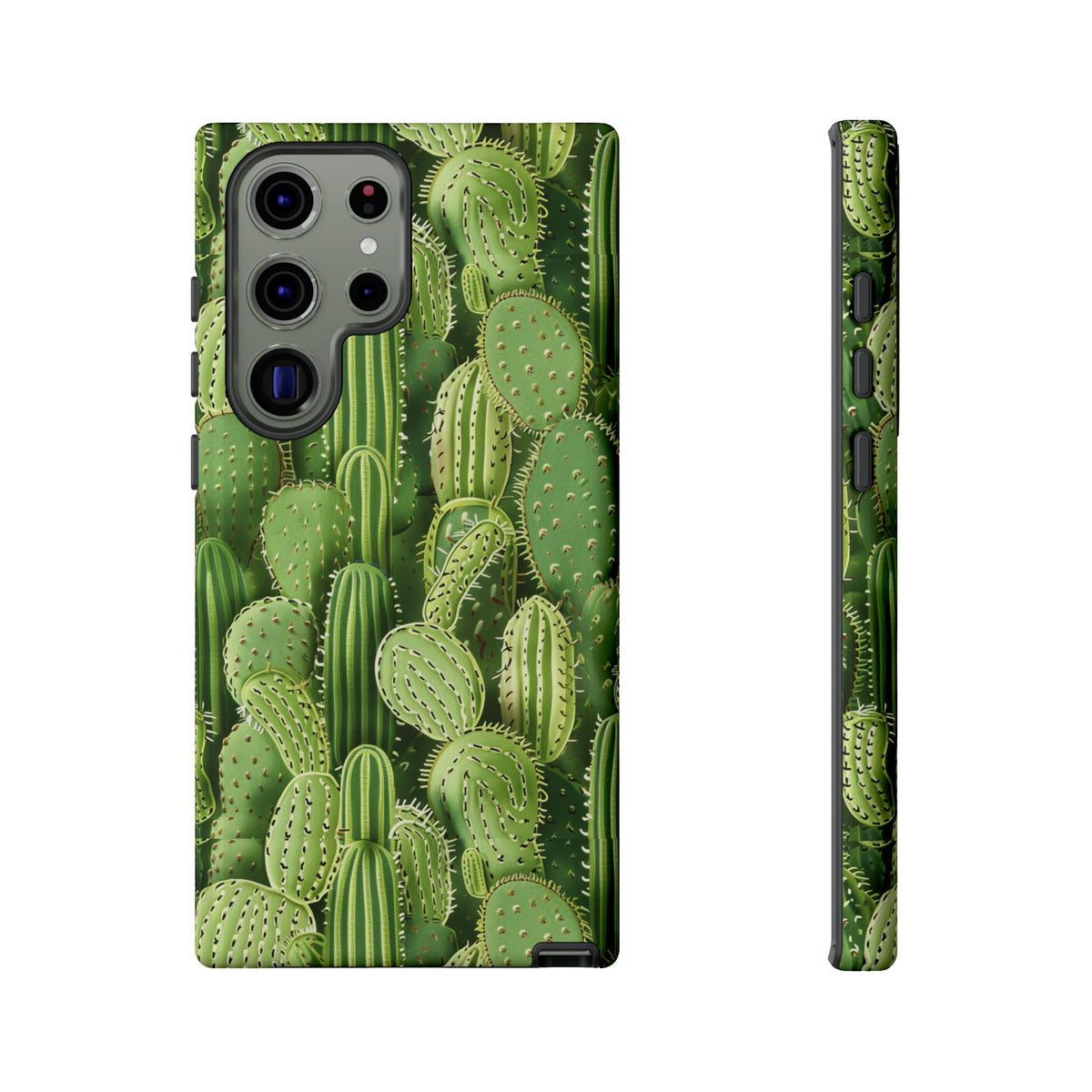 Cactus Embroidery Phone Case – Elegant and Unique Handcrafted Cactus Design