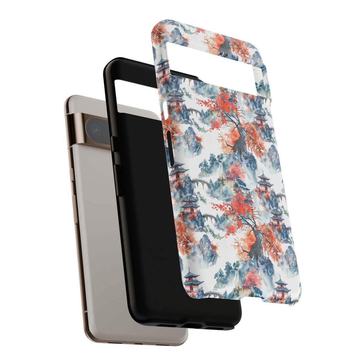 Japanese Pattern Phone Case – Elegant & Timeless Design for Your Phone 043
