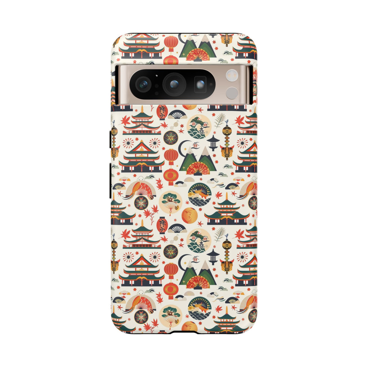 Japanese Pattern Phone Case – Elegant & Timeless Design for Your Phone 068