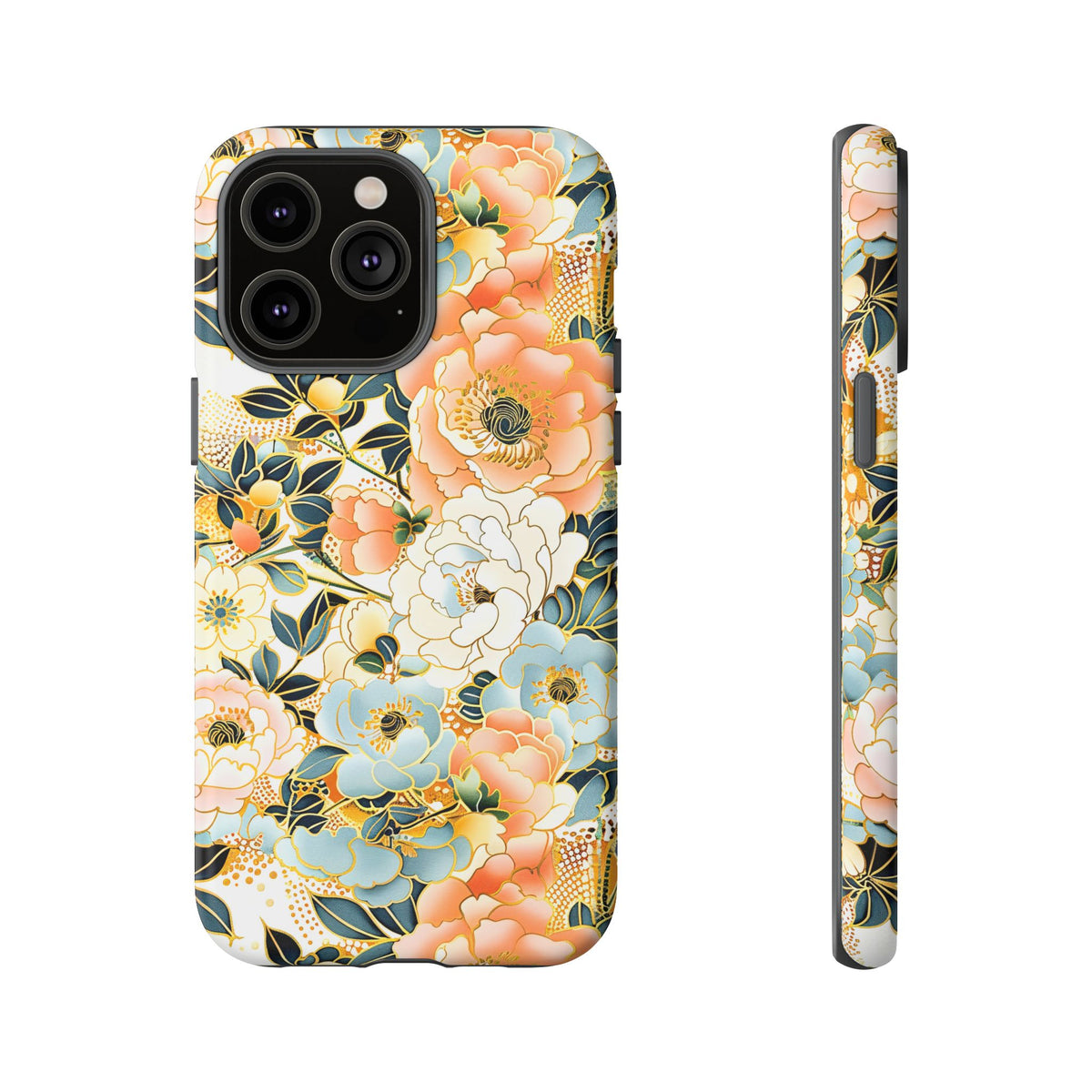 Japanese Blossom Asian Floral Design Phone Case – Elegant Floral Phone Cover 5