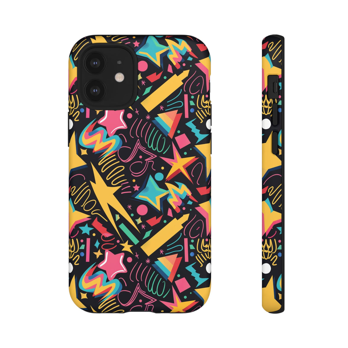 90s Themed Seamless Pattern Phone Case – Embrace Retro Style and Protection 232