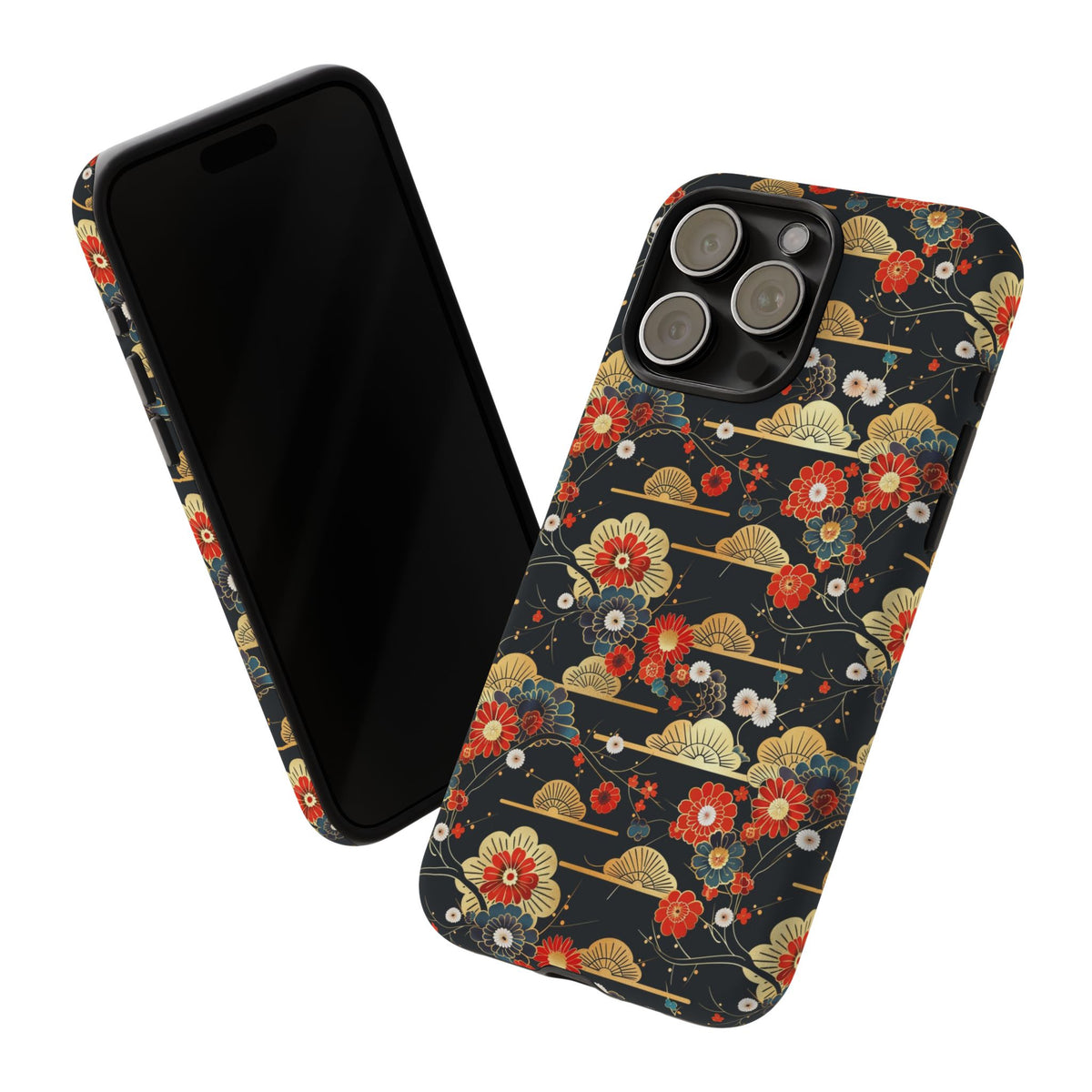 Japanese Pattern Phone Case – Elegant & Timeless Design for Your Phone 063