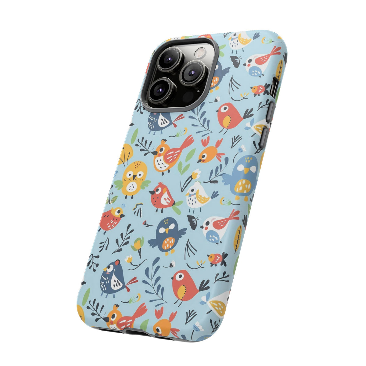 Birds Seamless Pattern Phone Case – Elegant and Timeless Avian Design 7