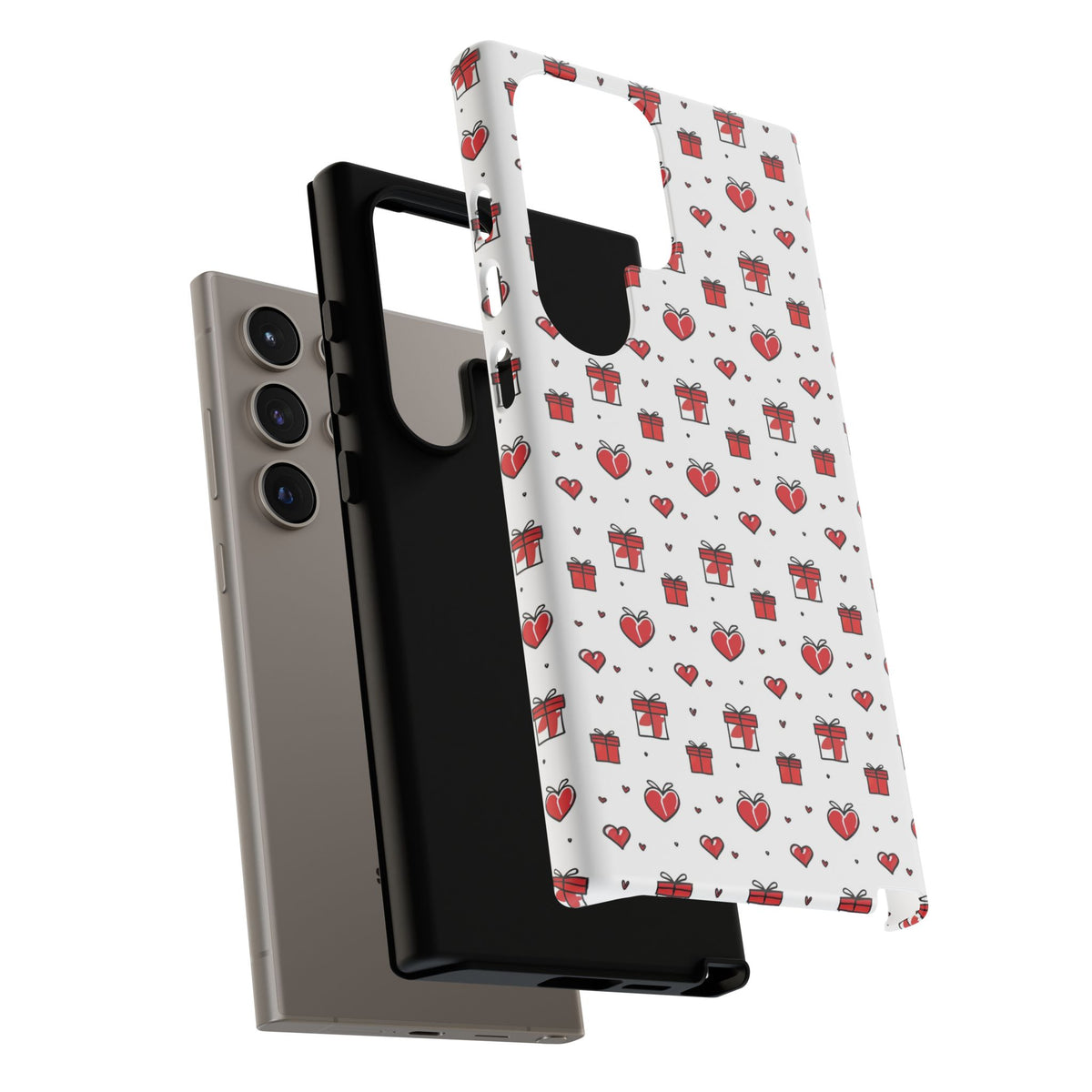 Heart Pattern Phone Case – Stylish & Loving Design for Your Device 234