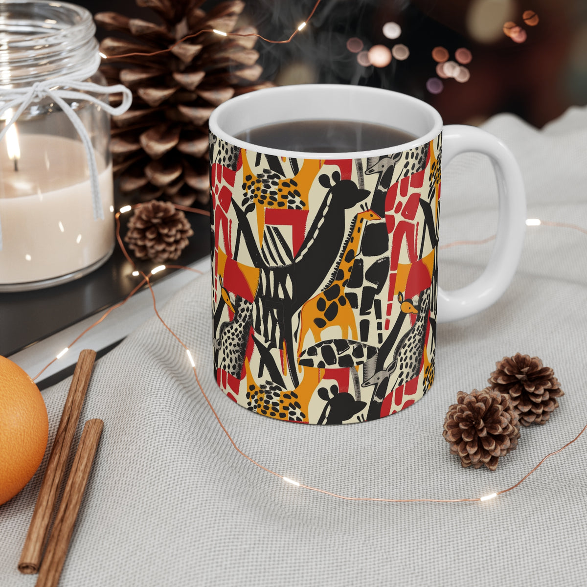 All-Over African Pattern Coffee Mug 666