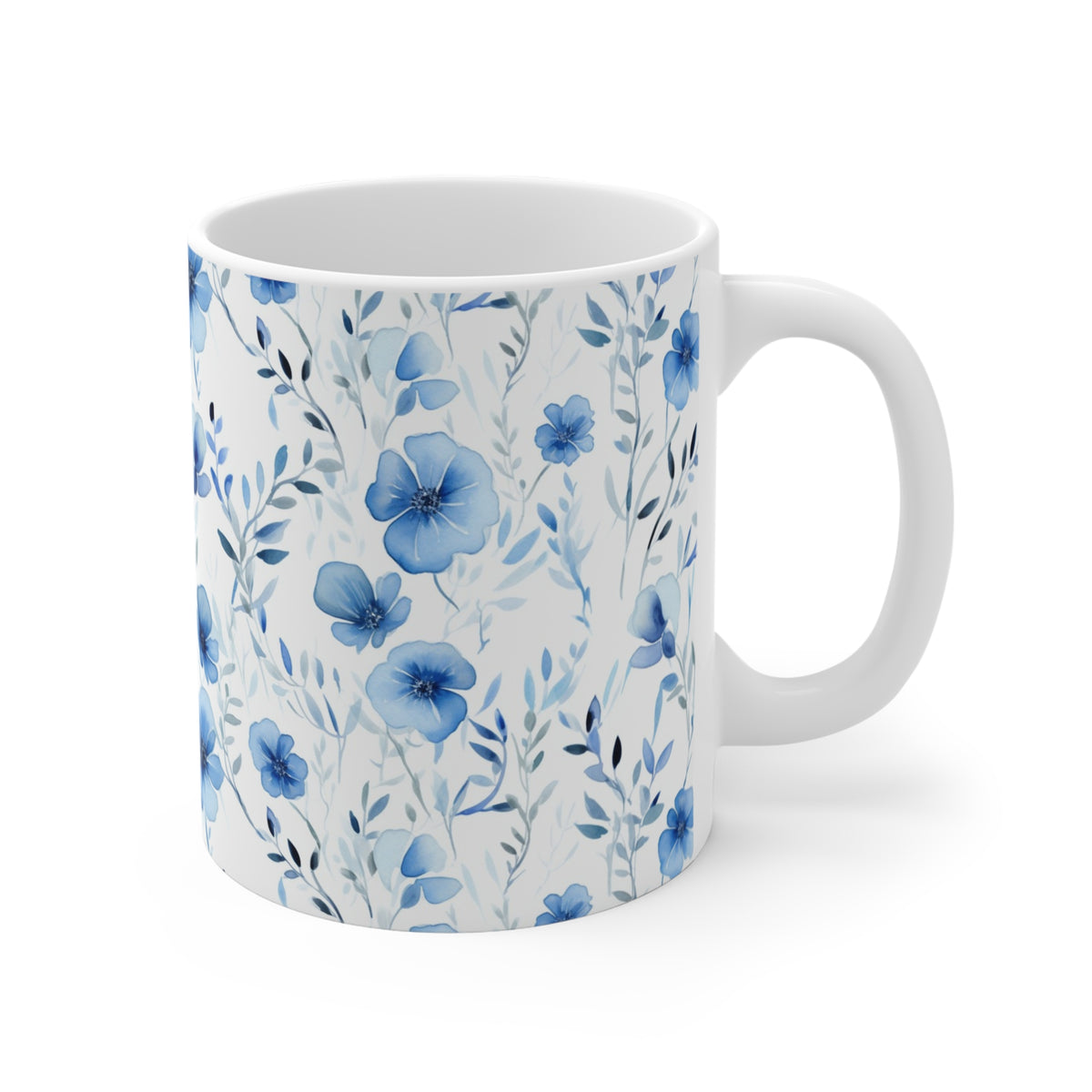 Various Watercolor Design All Over Coffee Mug – Unique Artistic Ceramic Coffee Cup 12