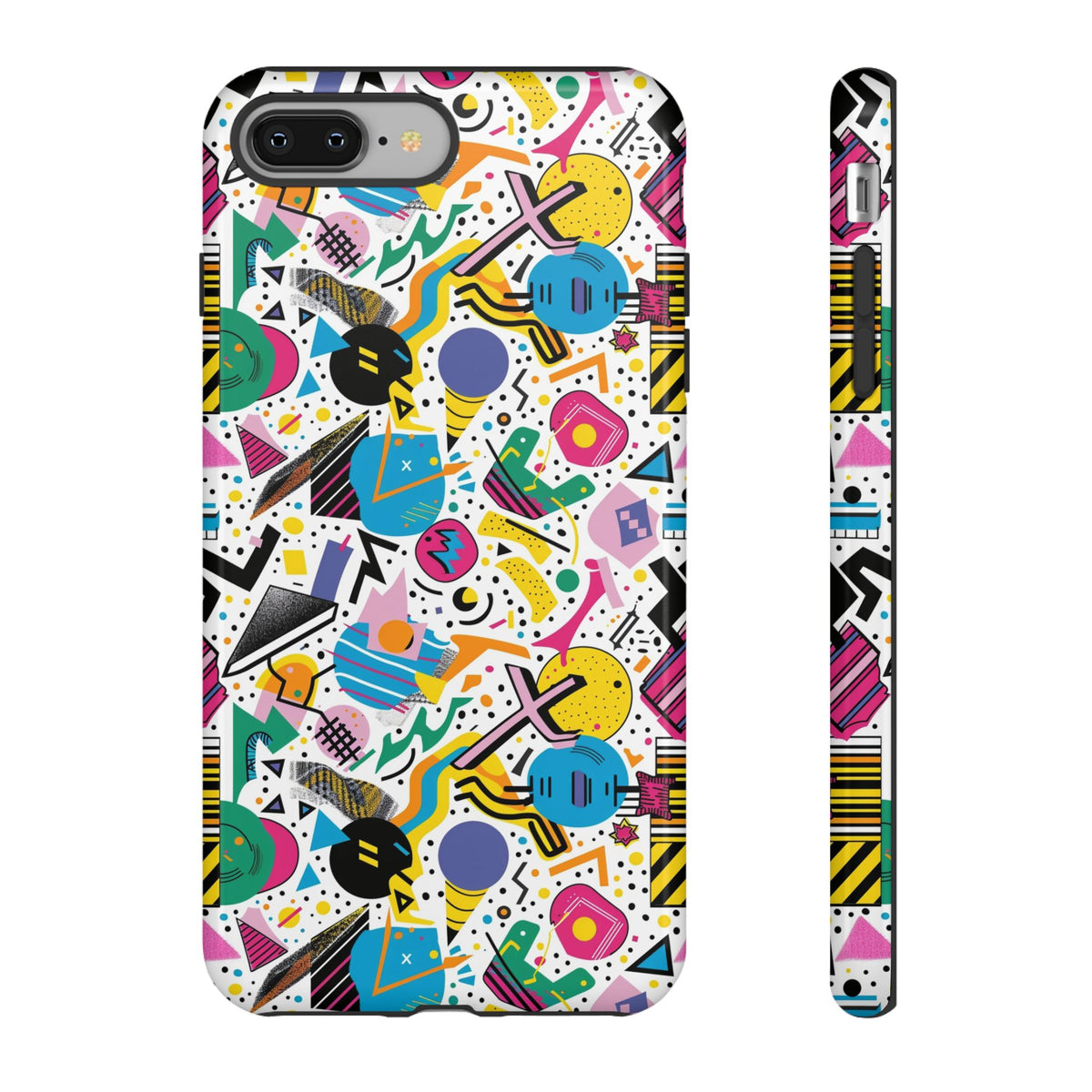 90s Themed Seamless Pattern Phone Case – Embrace Retro Style and Protection 225