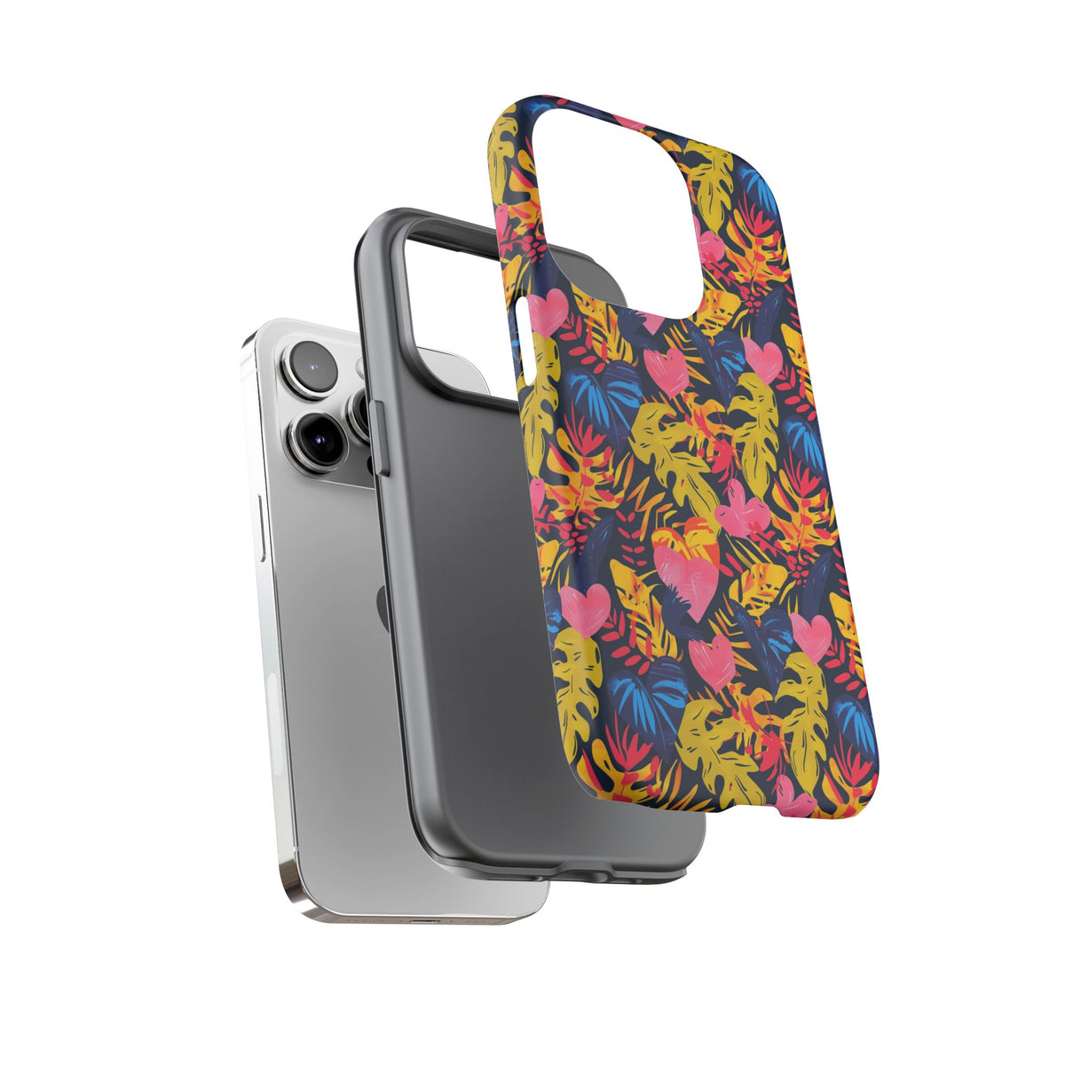 Heart Pattern Phone Case – Stylish & Loving Design for Your Device 360