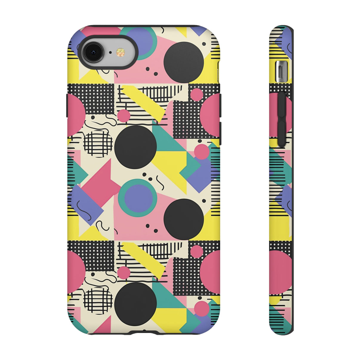 90s Themed Seamless Pattern Phone Case – Embrace Retro Style and Protection 228