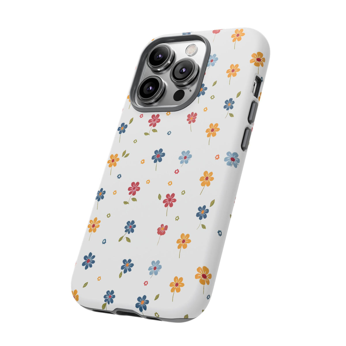 Wild Flowers Garden Stitch Phone Case – Nature-Inspired Floral Design