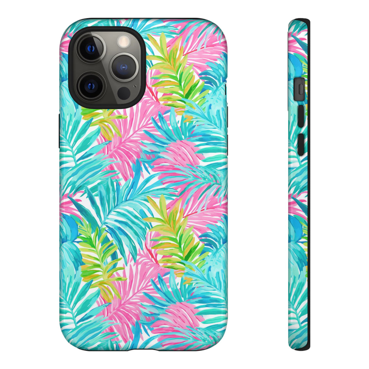 Vibrant Summer Leaves Phone Case – Colorful & Durable Summer Design