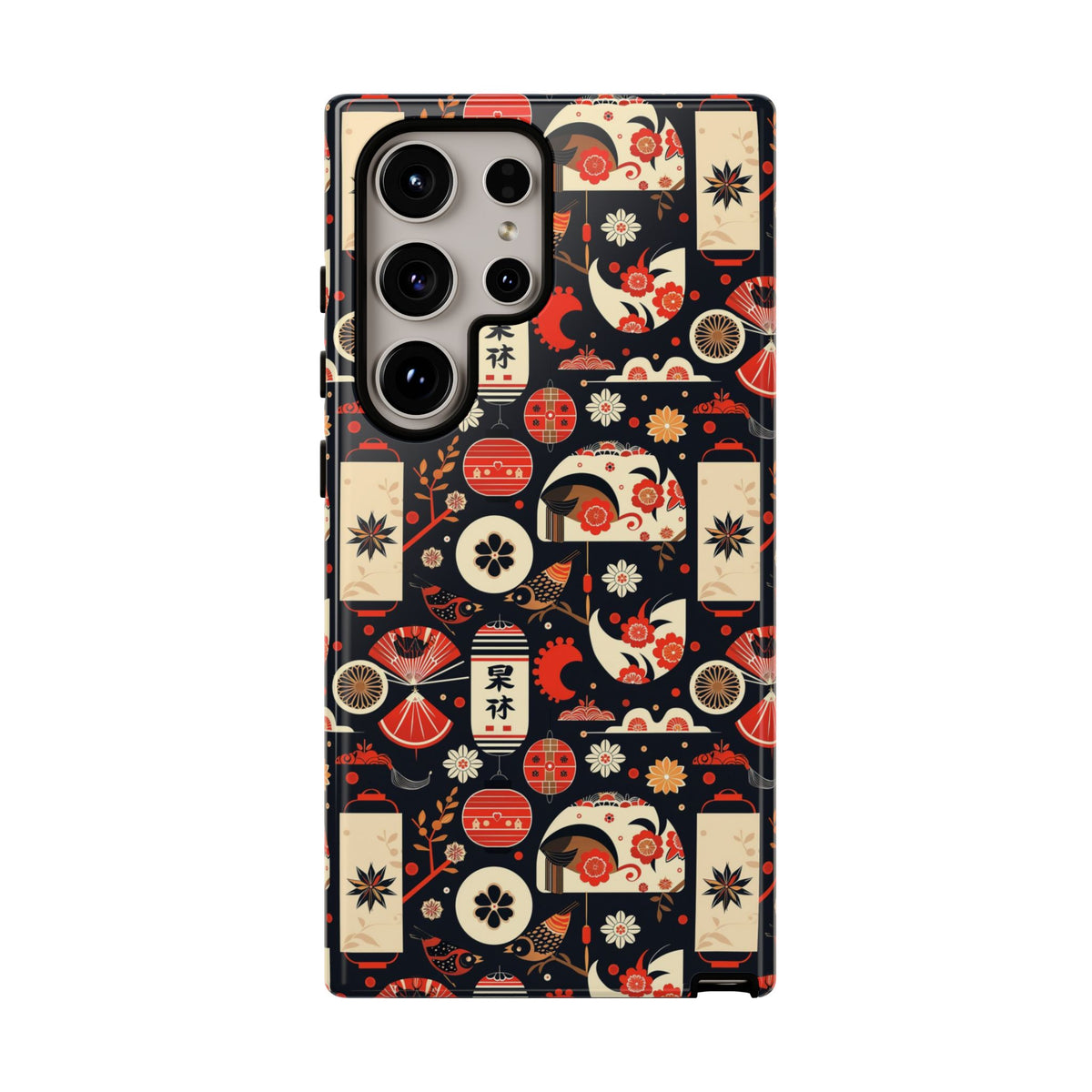 Japanese Pattern Phone Case – Elegant & Timeless Design for Your Phone 069