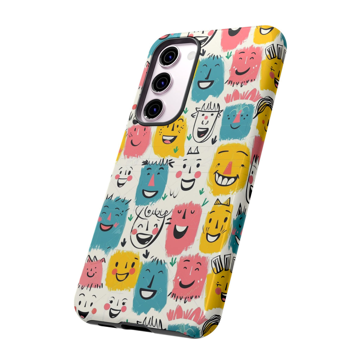 Happy Faces Phone Case – Joyful and Cheerful Design for a Bright Look