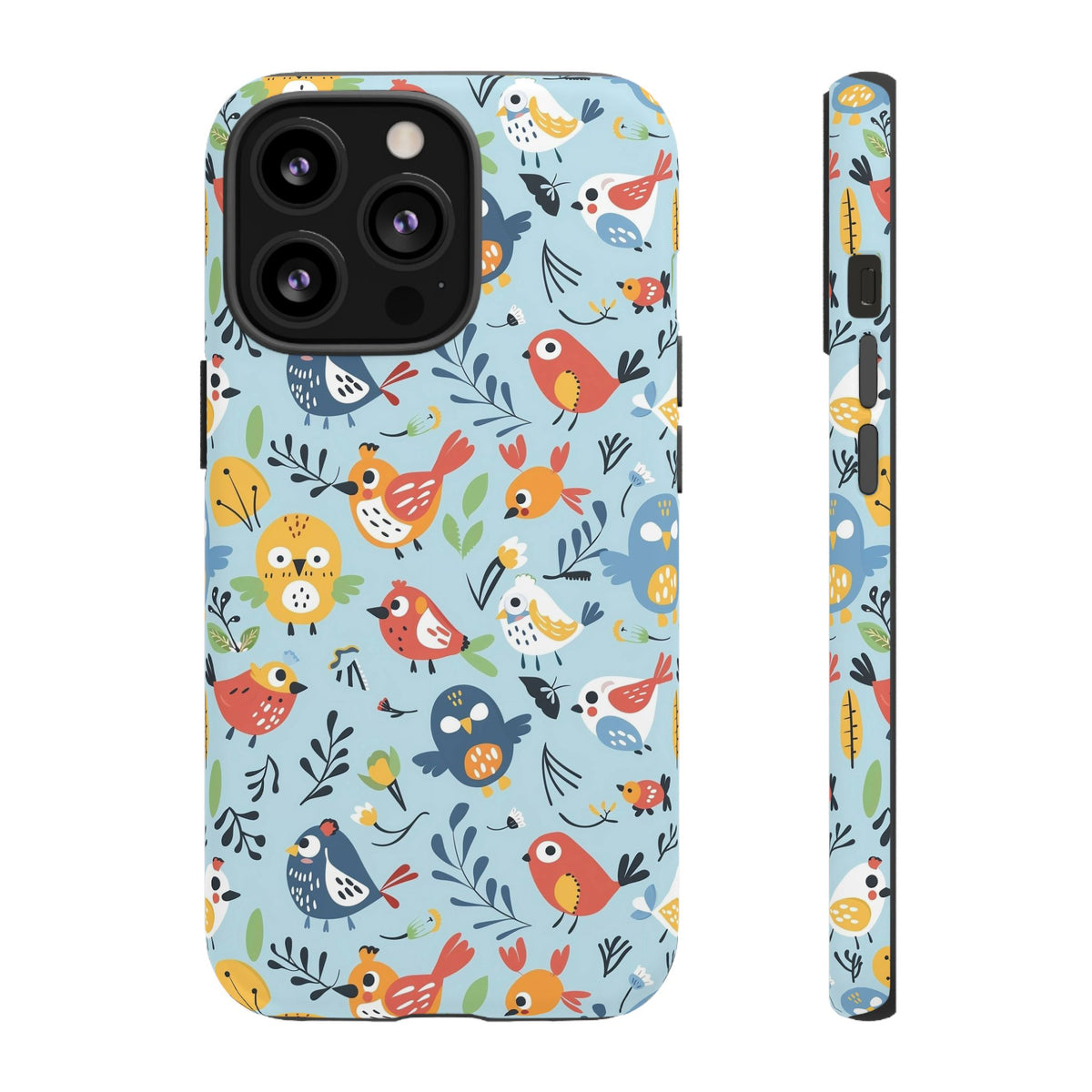 Birds Seamless Pattern Phone Case – Elegant and Timeless Avian Design 7