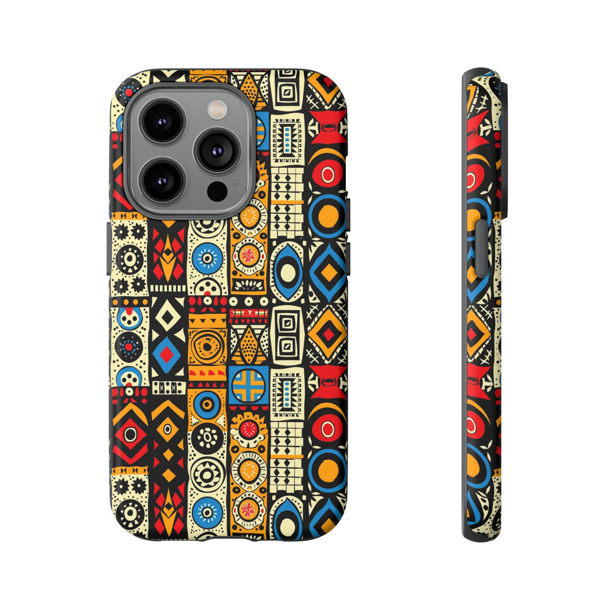 Stylish African Pattern Phone Case – Unique and Vibrant Protection 206