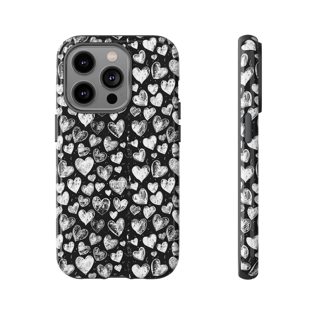 Heart Pattern Phone Case – Stylish & Loving Design for Your Device 815