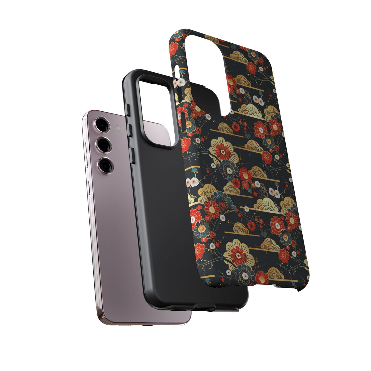 Japanese Pattern Phone Case – Elegant & Timeless Design for Your Phone 063