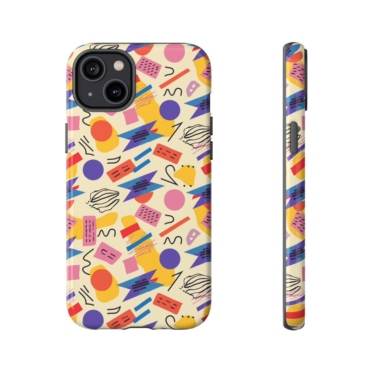 90s Themed Seamless Pattern Phone Case – Embrace Retro Style and Protection 270