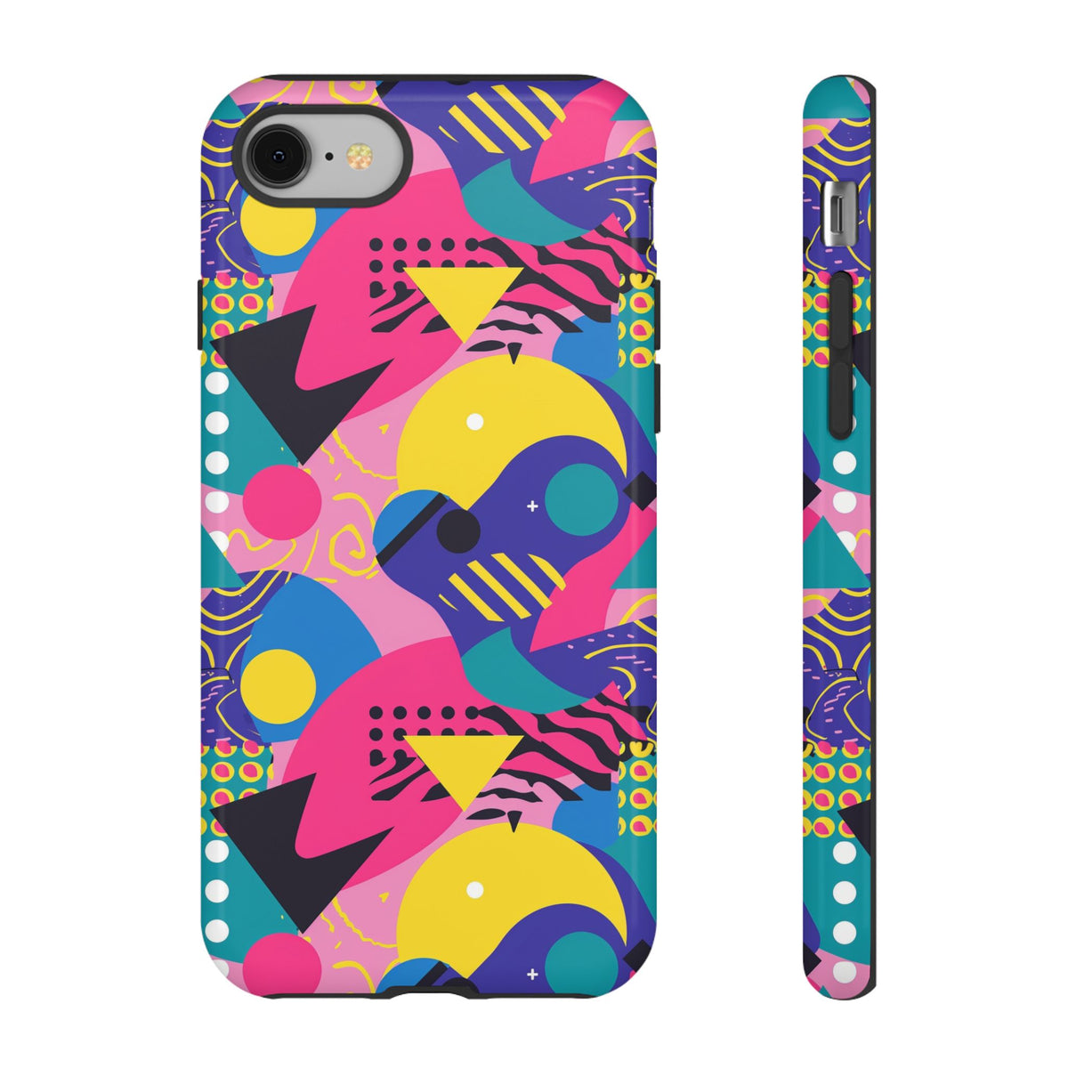 90s Themed Seamless Pattern Phone Case – Embrace Retro Style and Protection 283