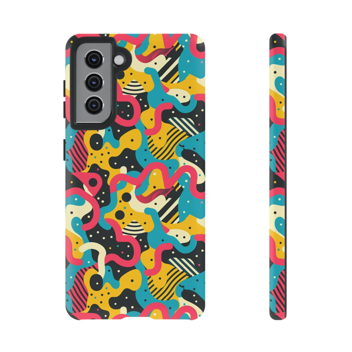 90s Themed Seamless Pattern Phone Case – Embrace Retro Style and Protection 238