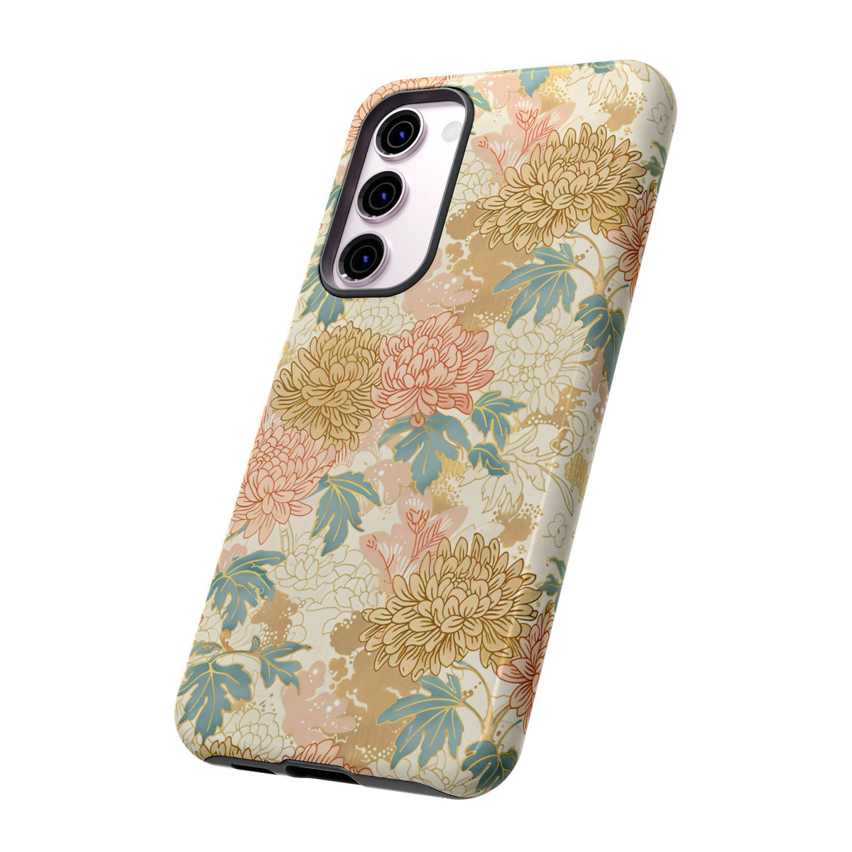 Japanese Blossom Asian Floral Design Phone Case – Elegant Floral Phone Cover