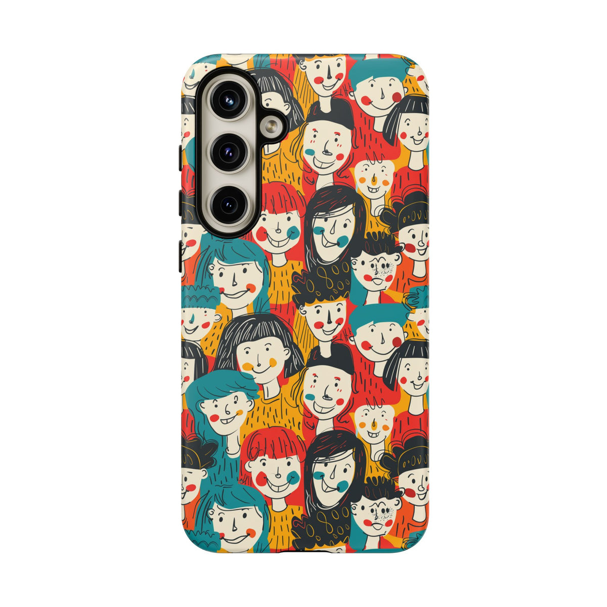 Happy Faces Phone Case – Joyful and Cheerful Design for a Bright Look 3