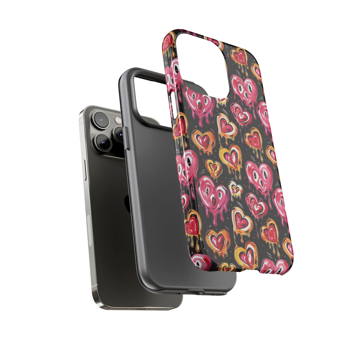 Heart Pattern Phone Case – Stylish & Loving Design for Your Device 361