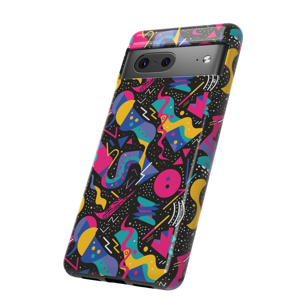 90s Themed Seamless Pattern Phone Case – Embrace Retro Style and Protection 302