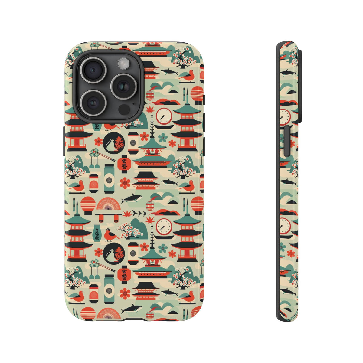 Japanese Pattern Phone Case – Elegant & Timeless Design for Your Phone 105