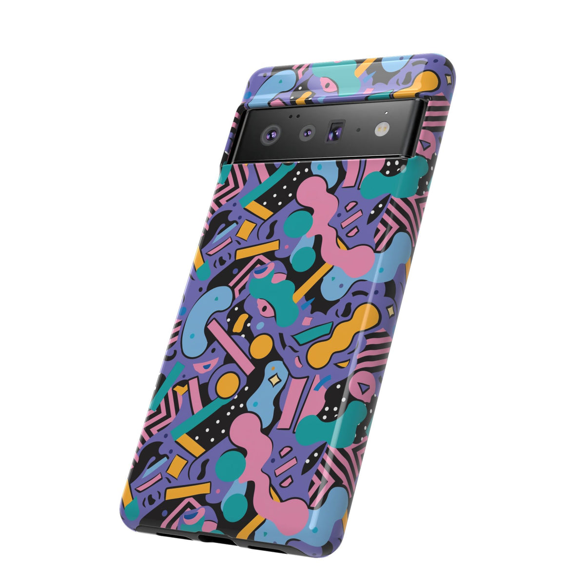 90s Themed Seamless Pattern Phone Case – Embrace Retro Style and Protection 234