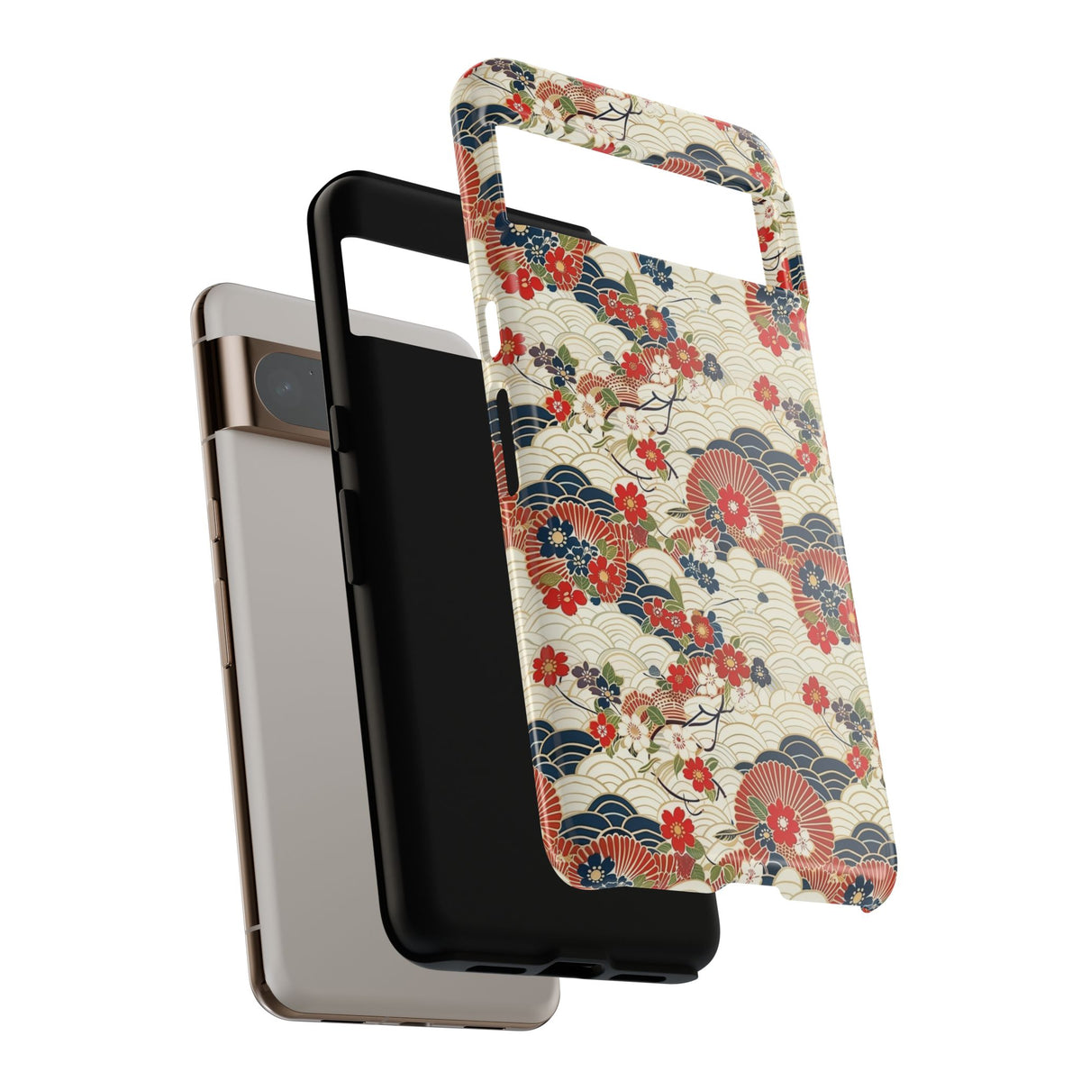 Japanese Pattern Phone Case – Elegant & Timeless Design for Your Phone 124