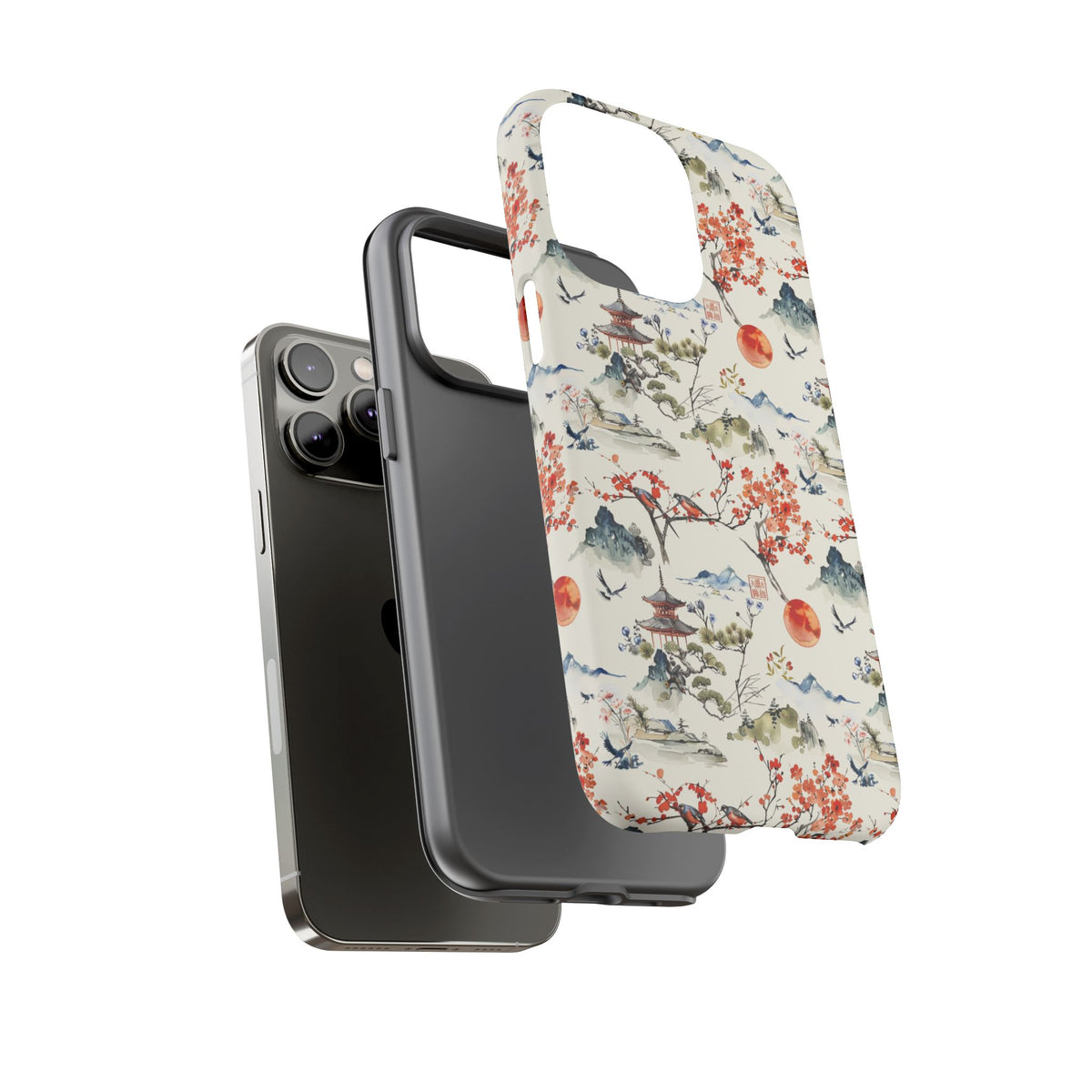 Japanese Pattern Phone Case – Elegant & Timeless Design for Your Phone 120