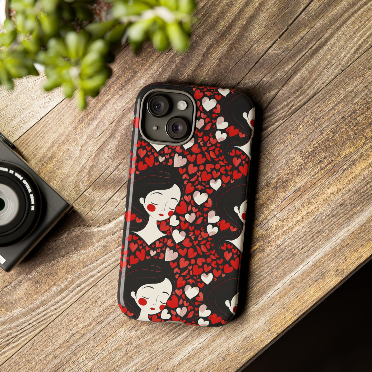 Heart Pattern Phone Case – Stylish & Loving Design for Your Device 232