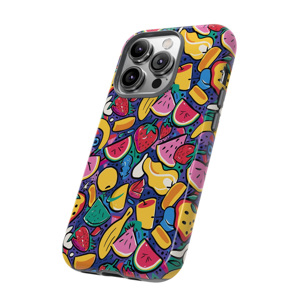 90s Themed Seamless Pattern Phone Case – Embrace Retro Style and Protection 316