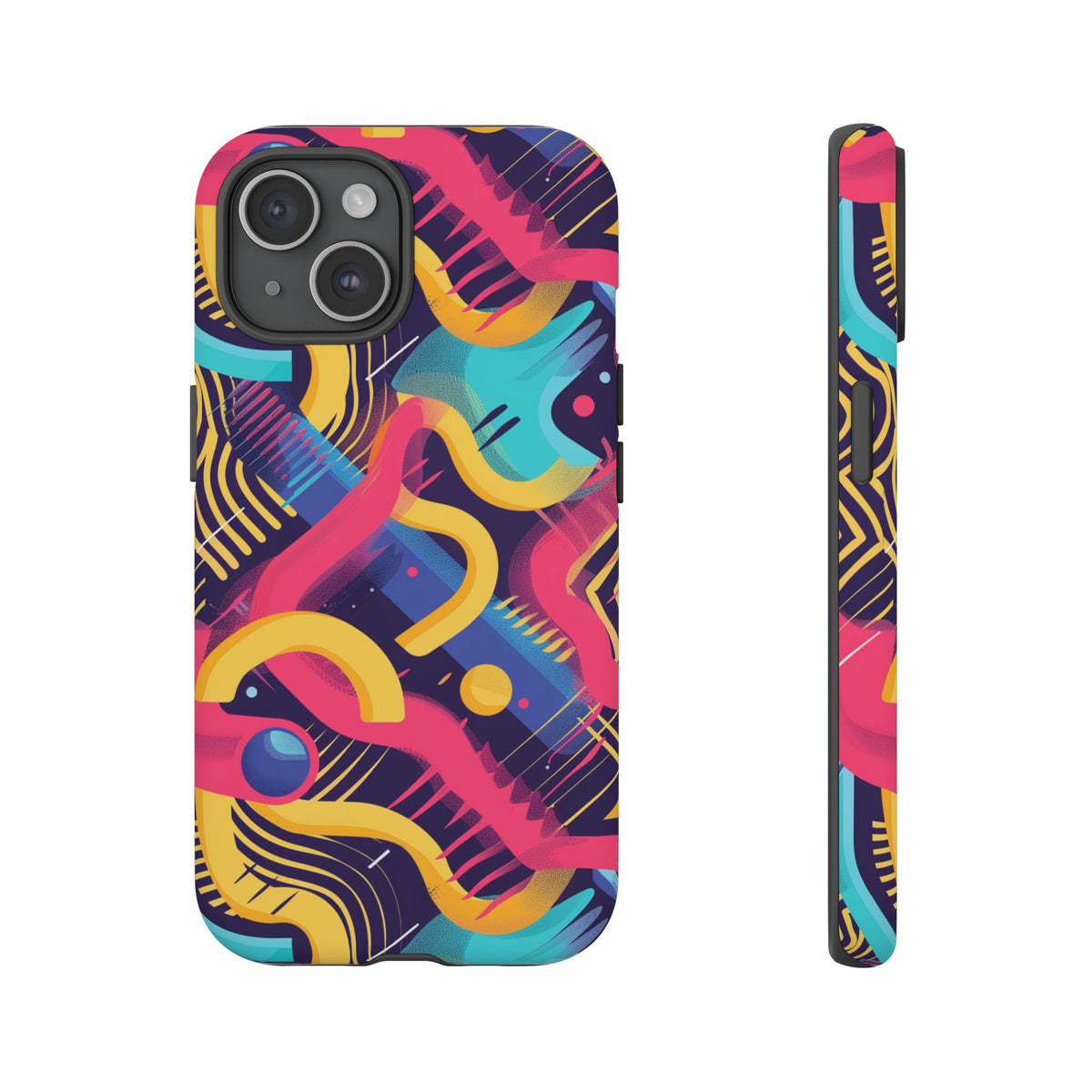 Retro 80s Seamless Phone Case – Vintage Style Meets Modern Protection 2