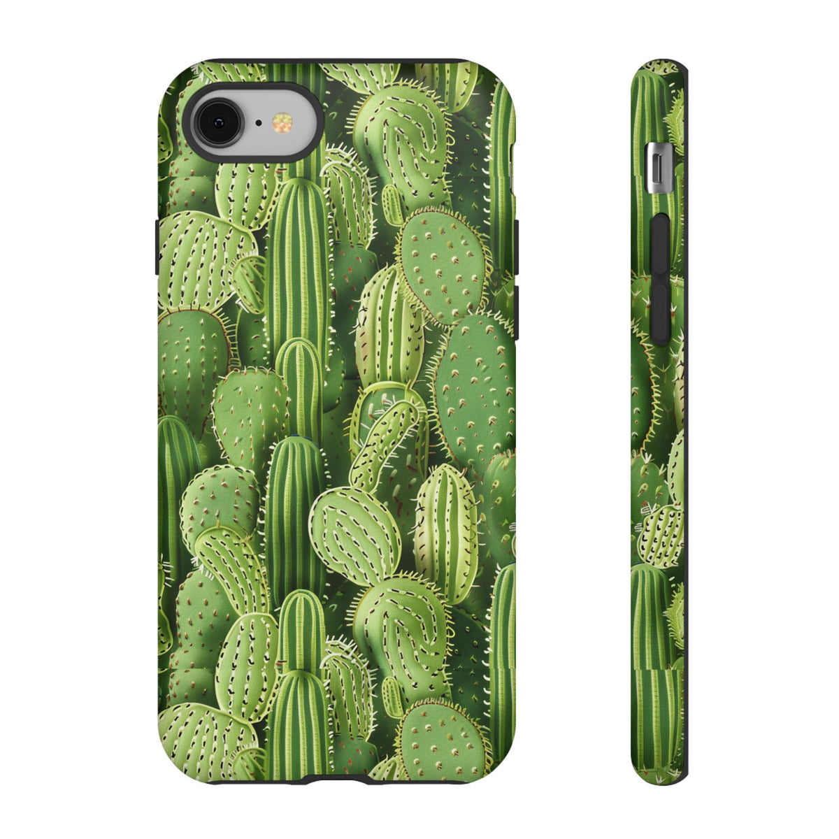 Cactus Embroidery Phone Case – Elegant and Unique Handcrafted Cactus Design