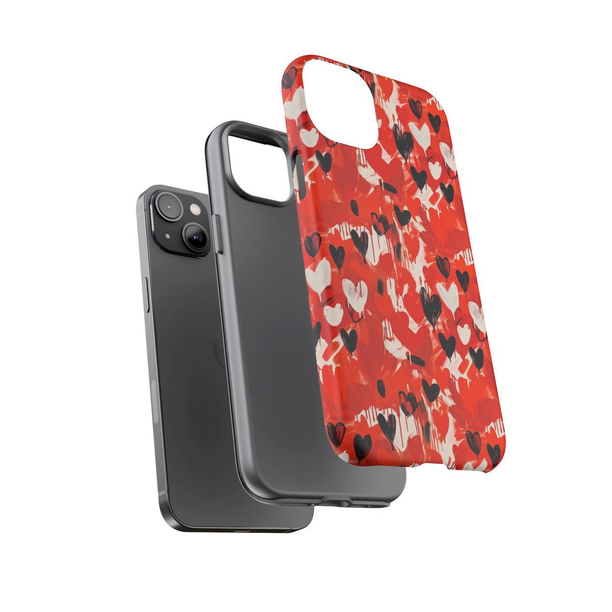 Heart Pattern Phone Case – Stylish & Loving Design for Your Device 355